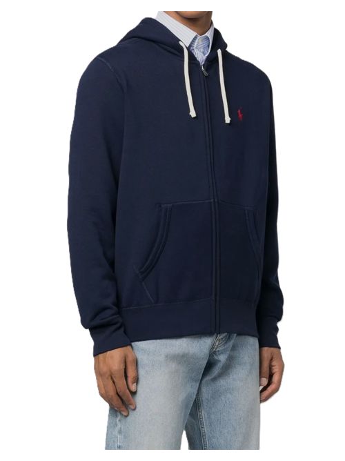 Polo Ralph Lauren Felpa cappuccio con zip cruise navy Polo Ralph Lauren | 710813297004CRUISE NAVY